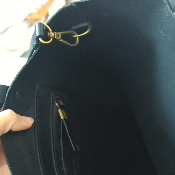 Madewell Medium Leather Transport Tote - Picture 4 of 5